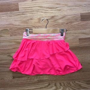 girls pink athletic skirt
